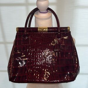 NEW: Italian leather top handle with shoulder strap.